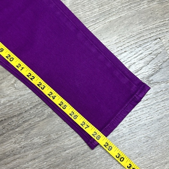 NEW J.Crew Women’s Purple Toothpick Low-Rise Skinny Jeans Sz 26 - Picture 10 of 11